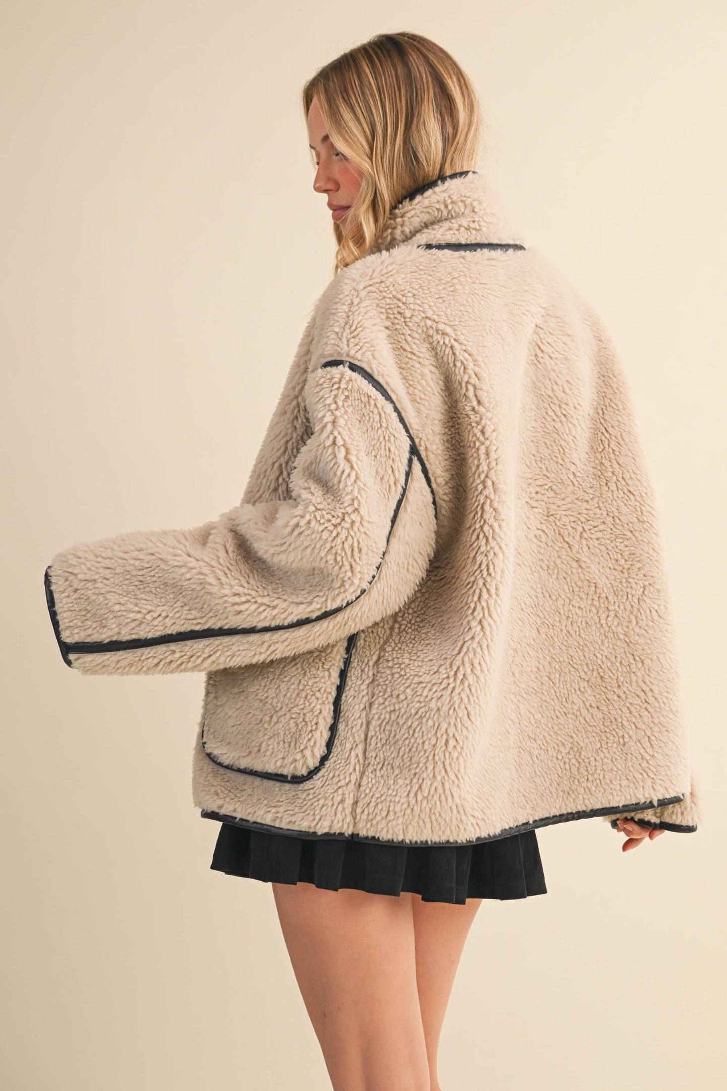 Penny Reversible Sherpa Jacket