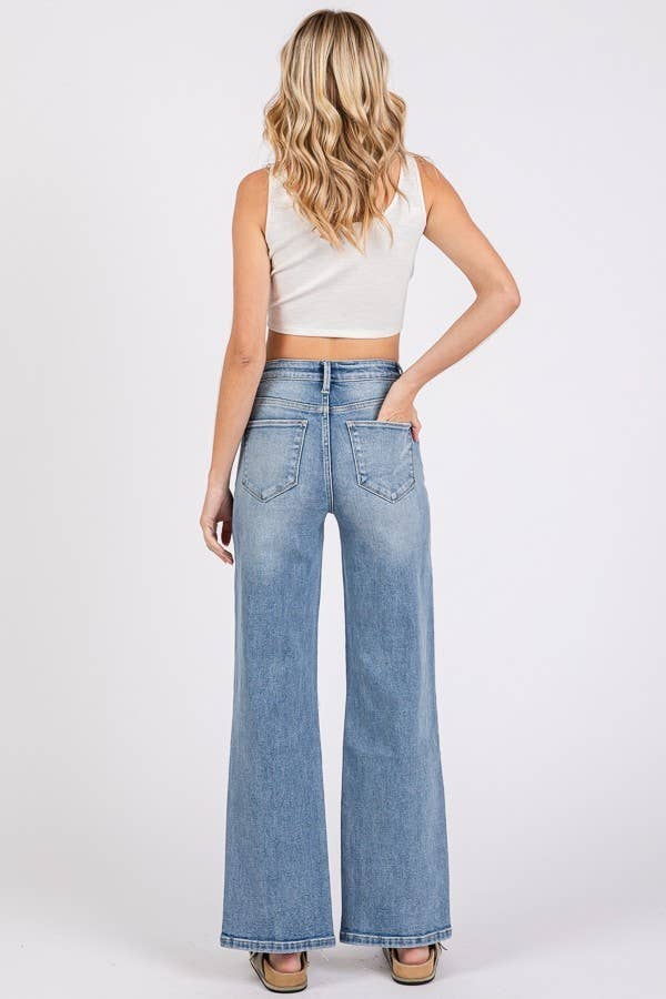 Rory High Rise Distressed Jean