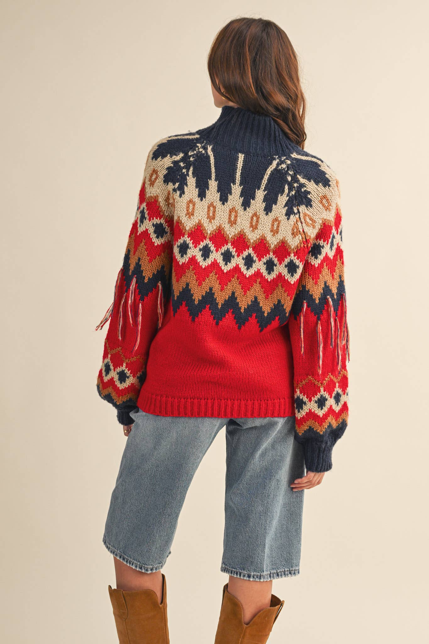 Beth Fringe Sweater
