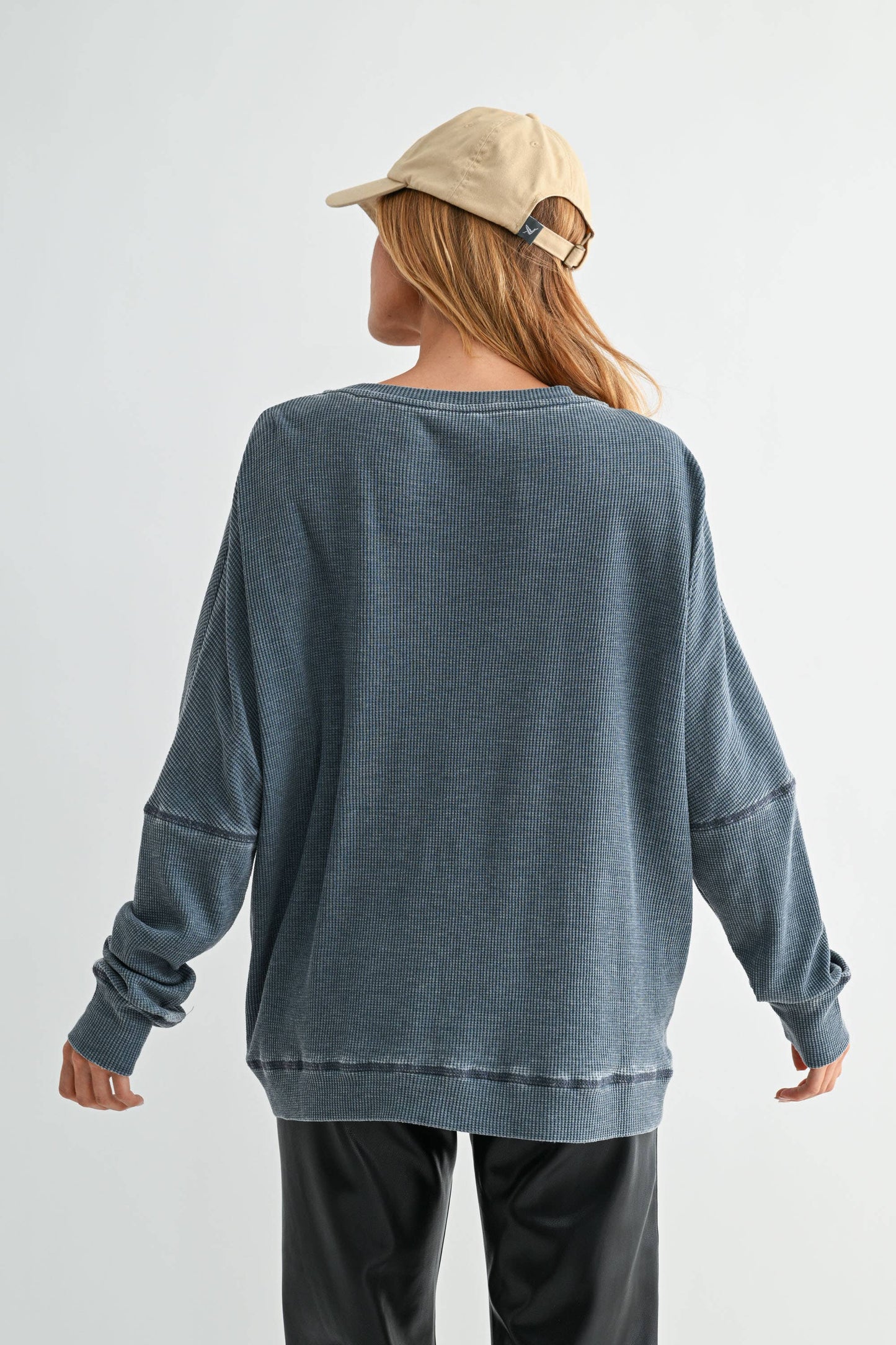 Wendy Ribbed Pullover: Midnight Navy