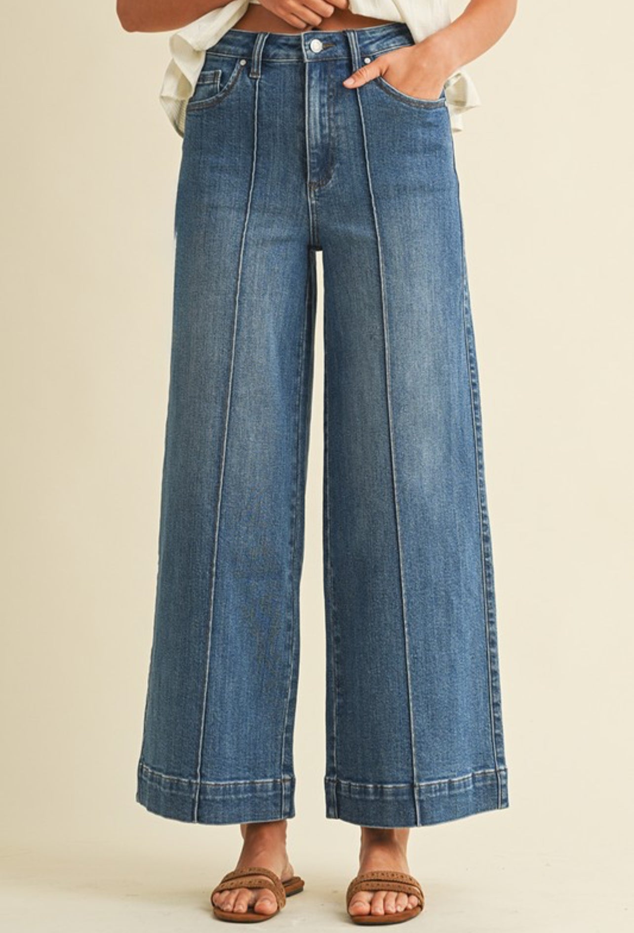 Tucker High Rise Wide Leg Denim