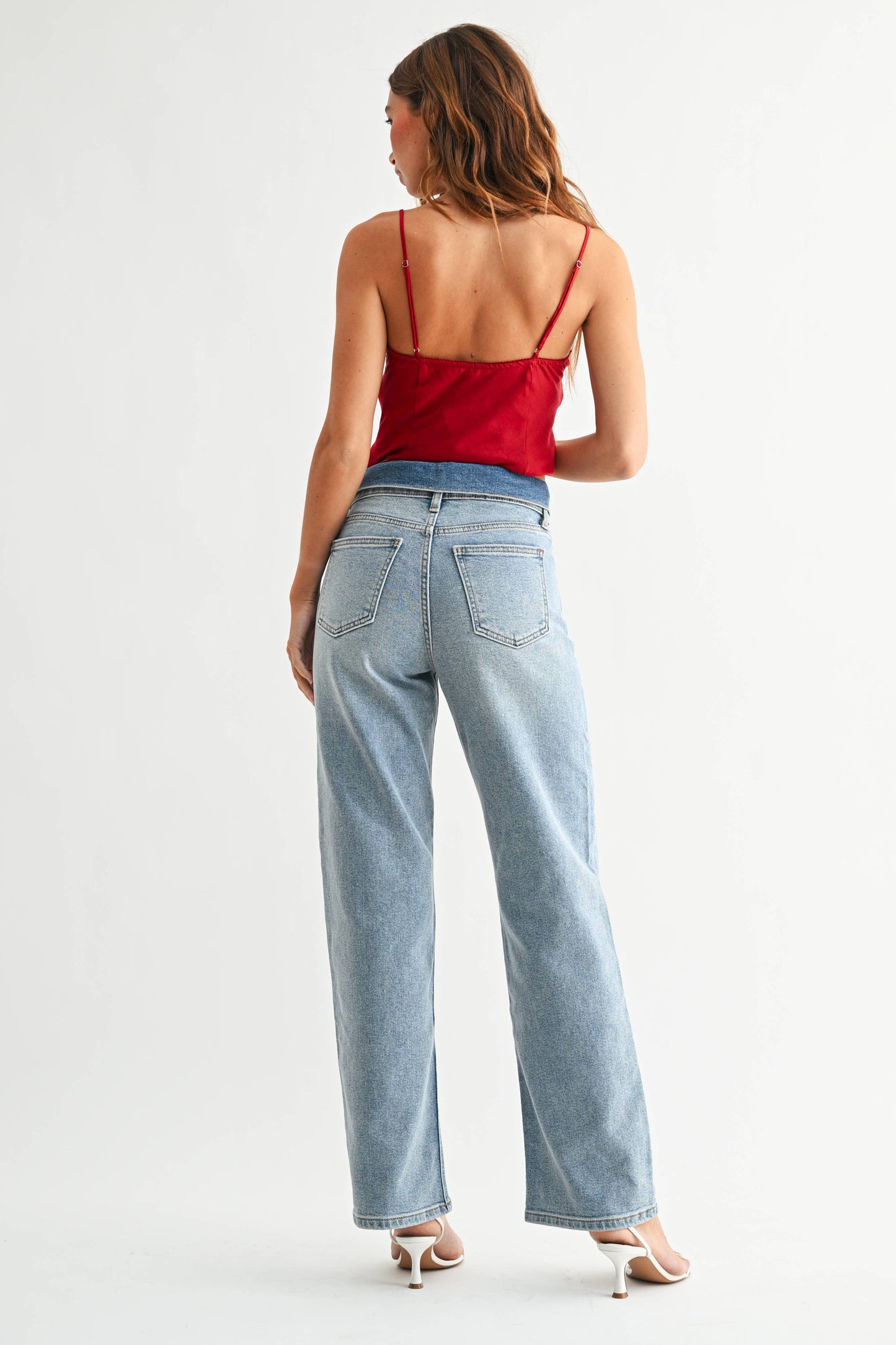 Amber Folded Waist Relaxed Straight