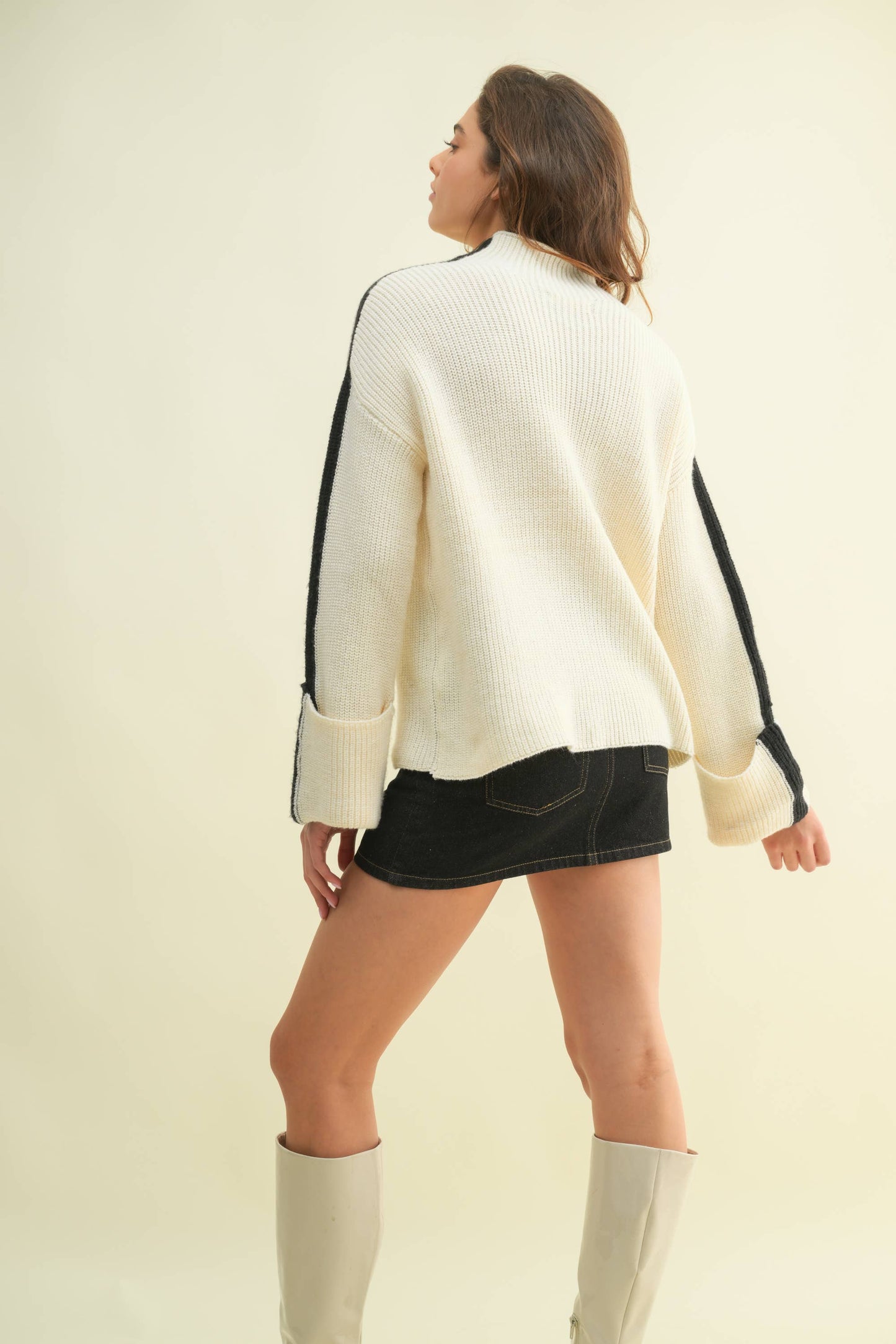 Mia Mock Neck Sweater