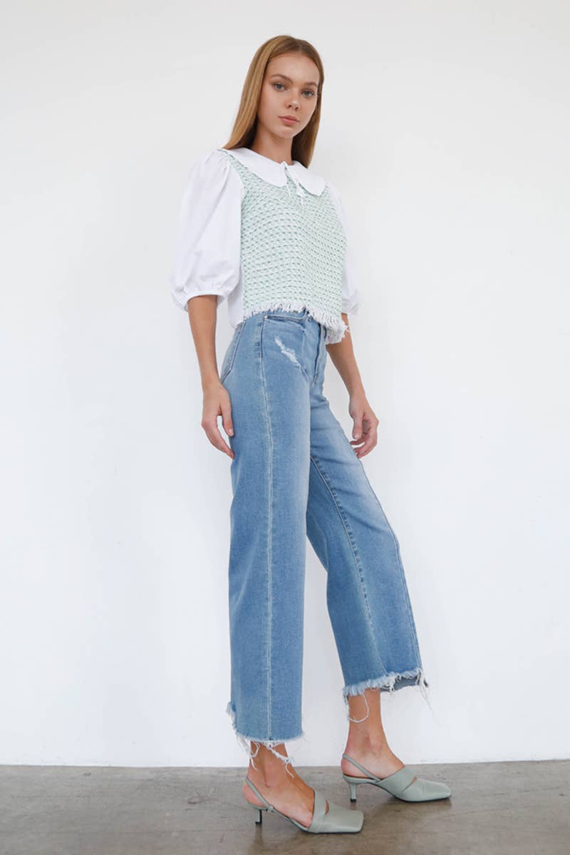 Marley Crop Flare Denim