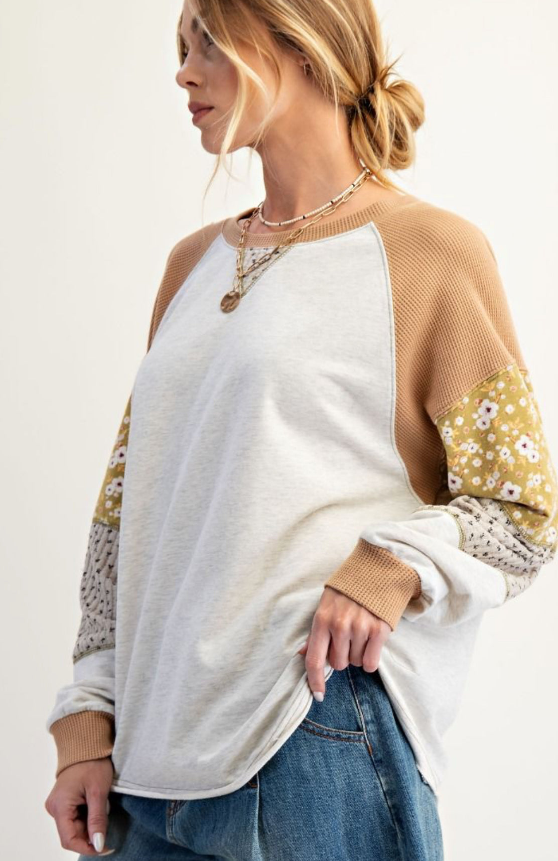 Stella Patchwork Pullover