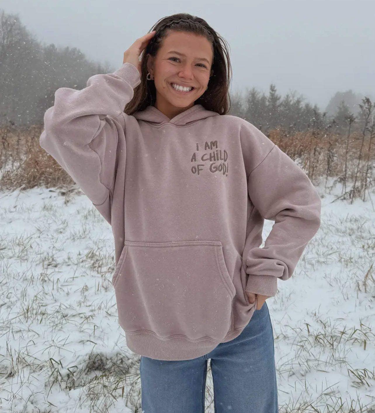 Child Of God Unisex Hoodie: Brown