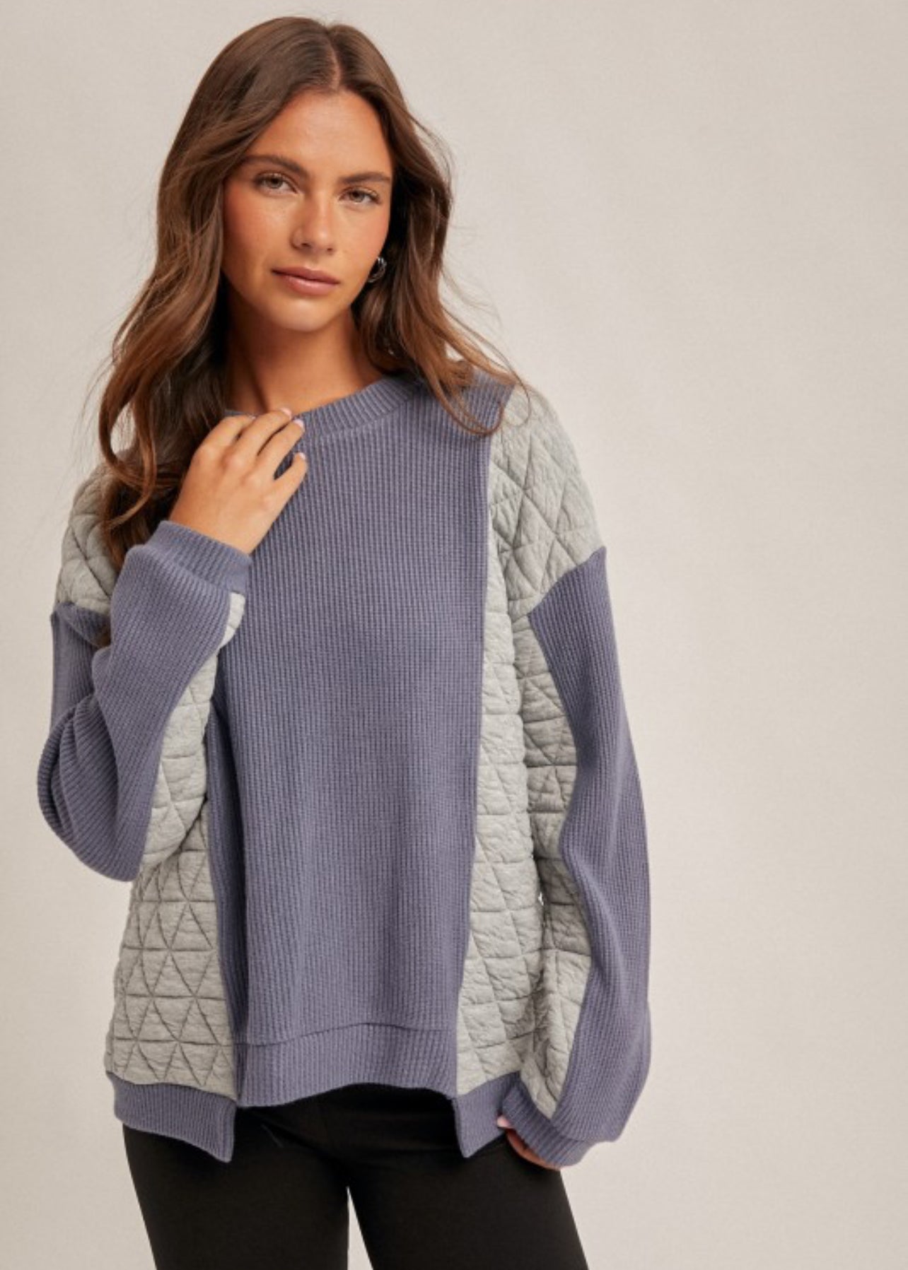 Amber Mixed Pullover