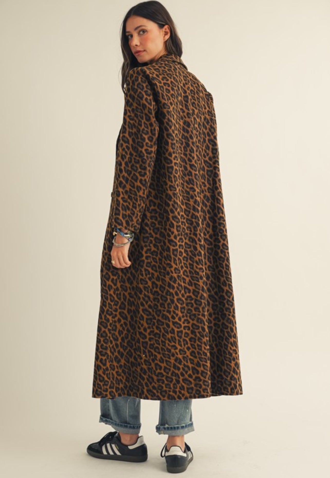 Sloane Leopard Trench