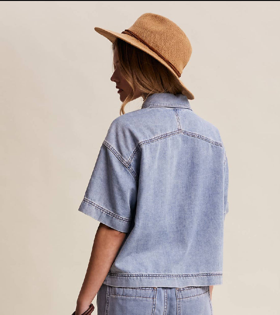 Hillary Denim Button Up