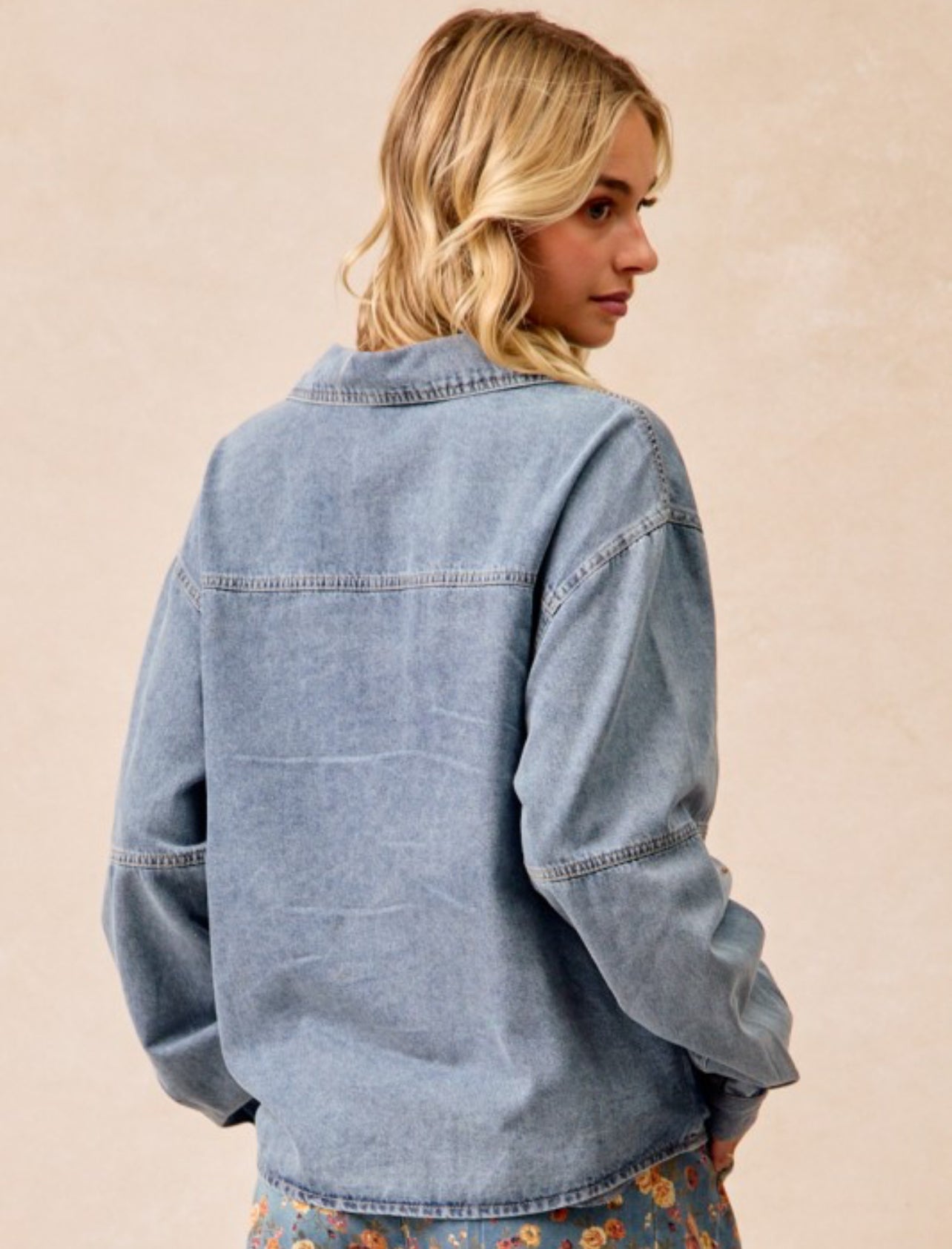 Miriam Denim Top