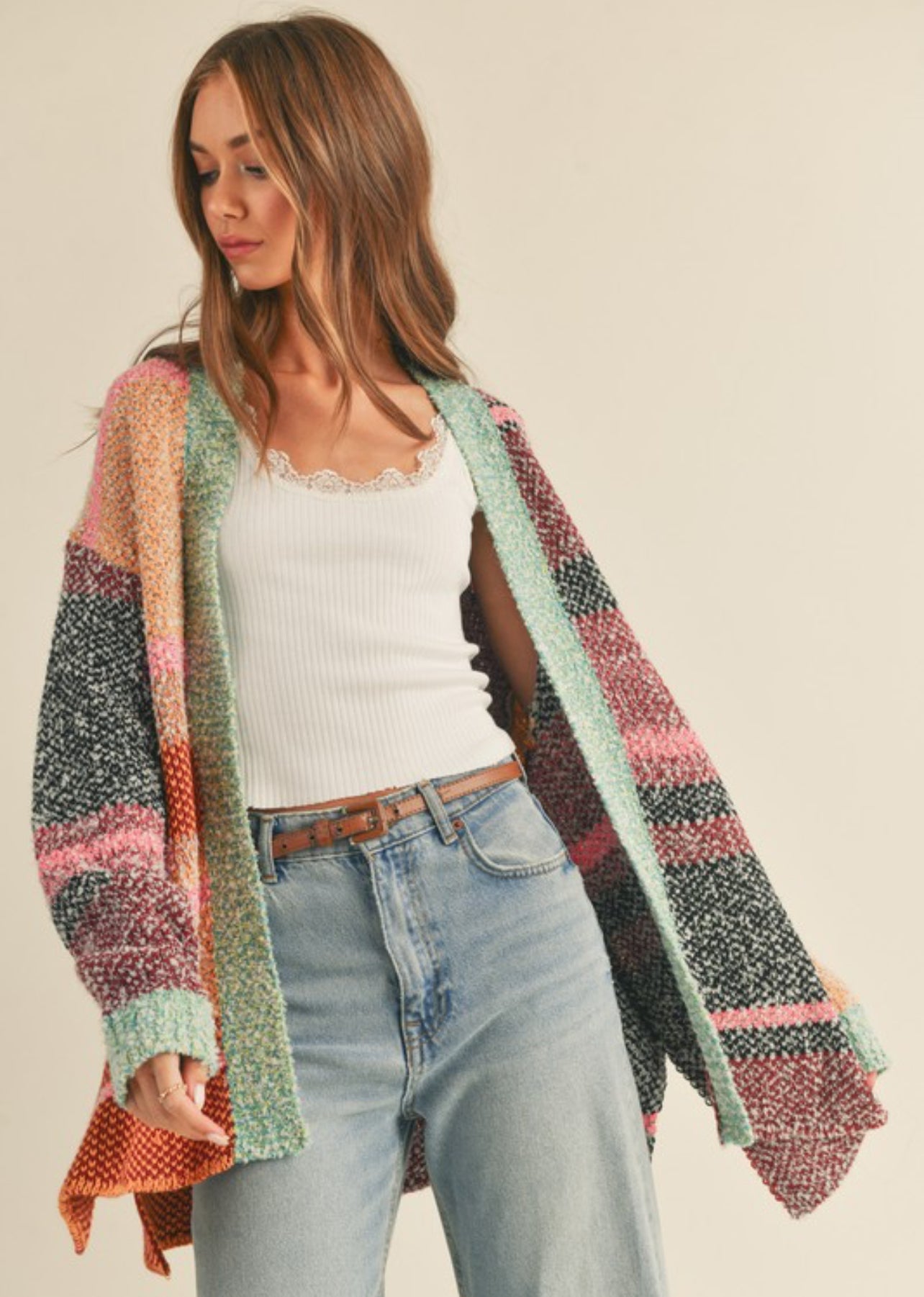 Cozy chaos cardigan