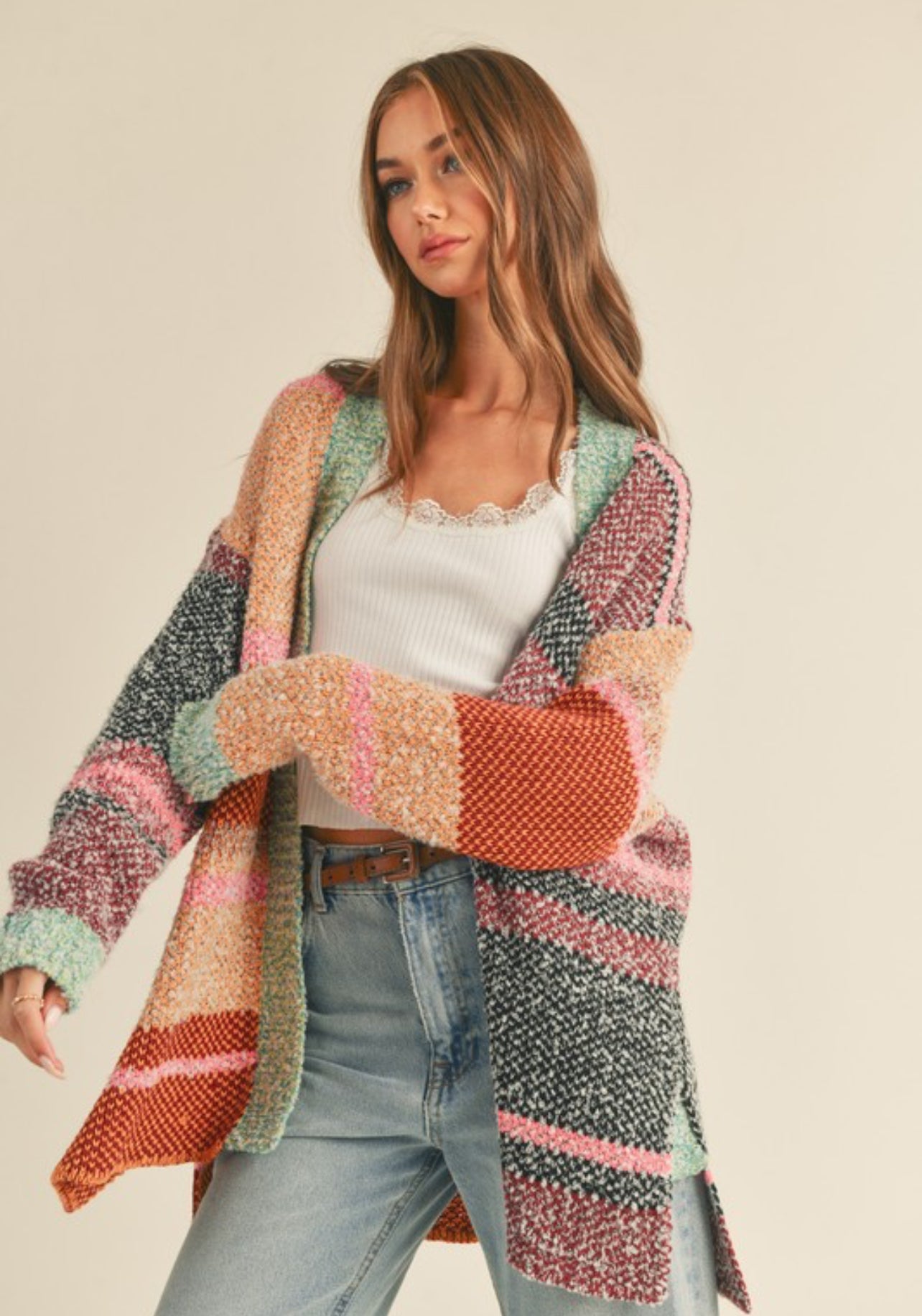 Cozy chaos cardigan