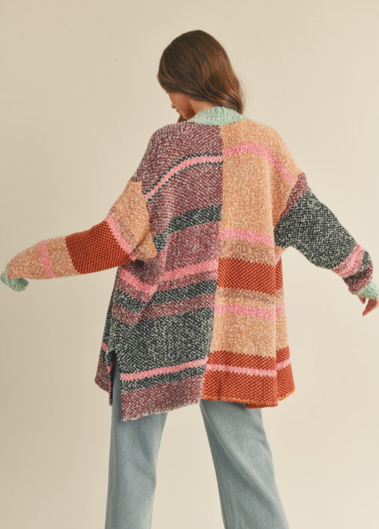 Cozy chaos cardigan