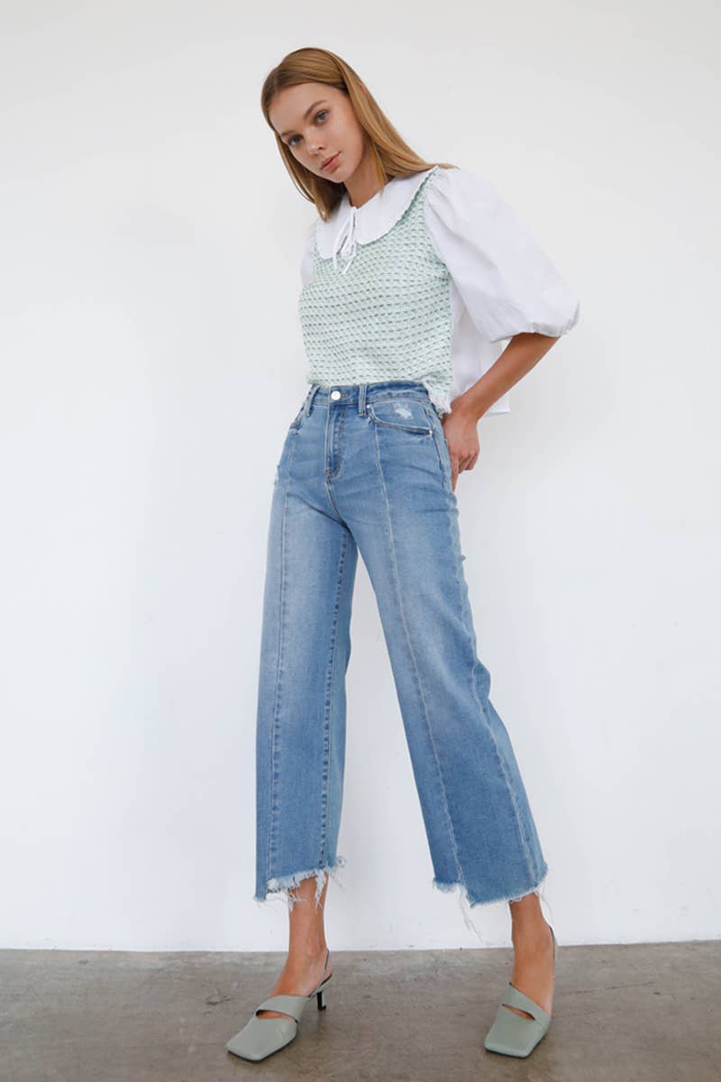 Marley Crop Flare Denim