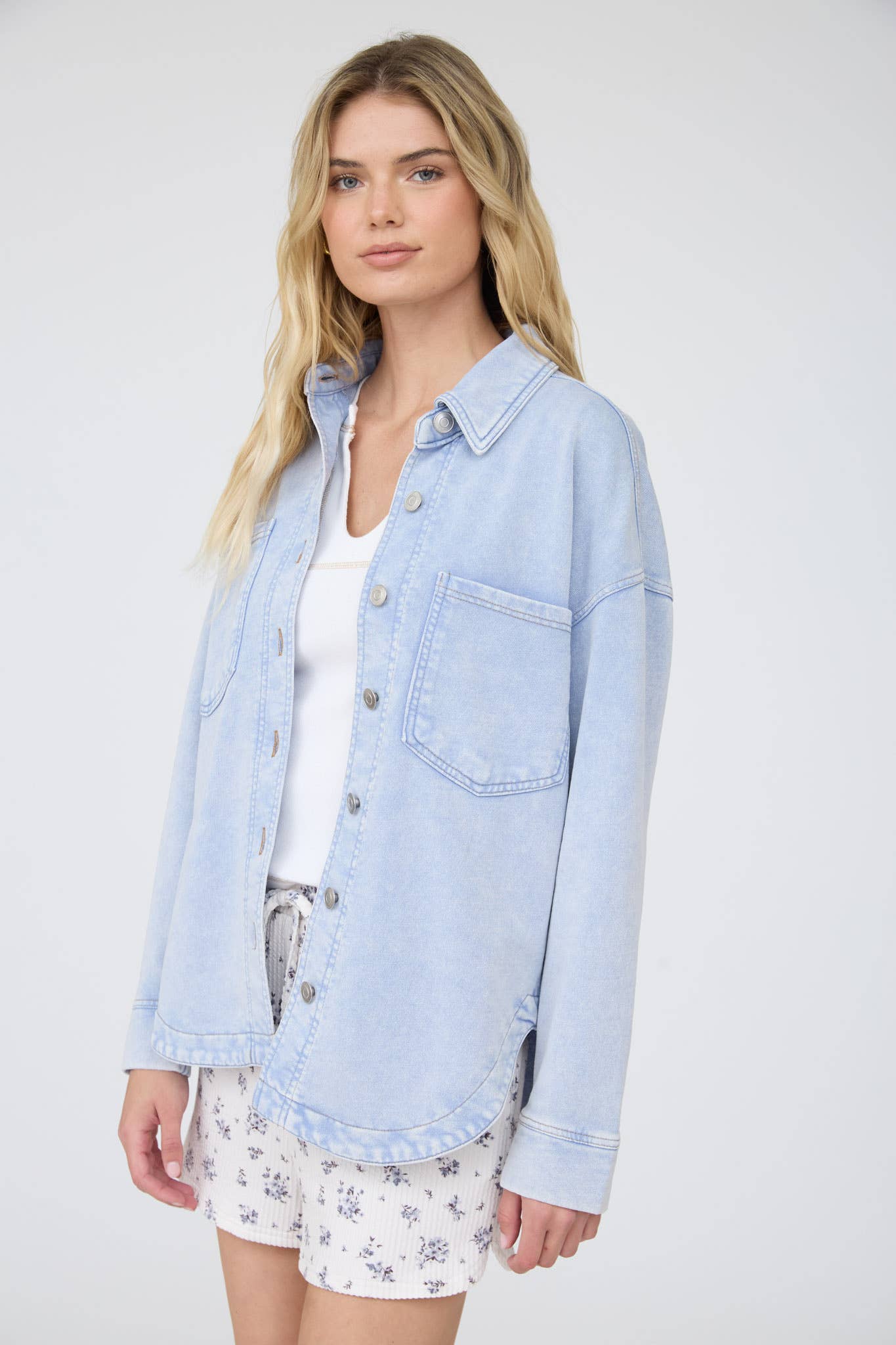 Andrea Denim Button Up