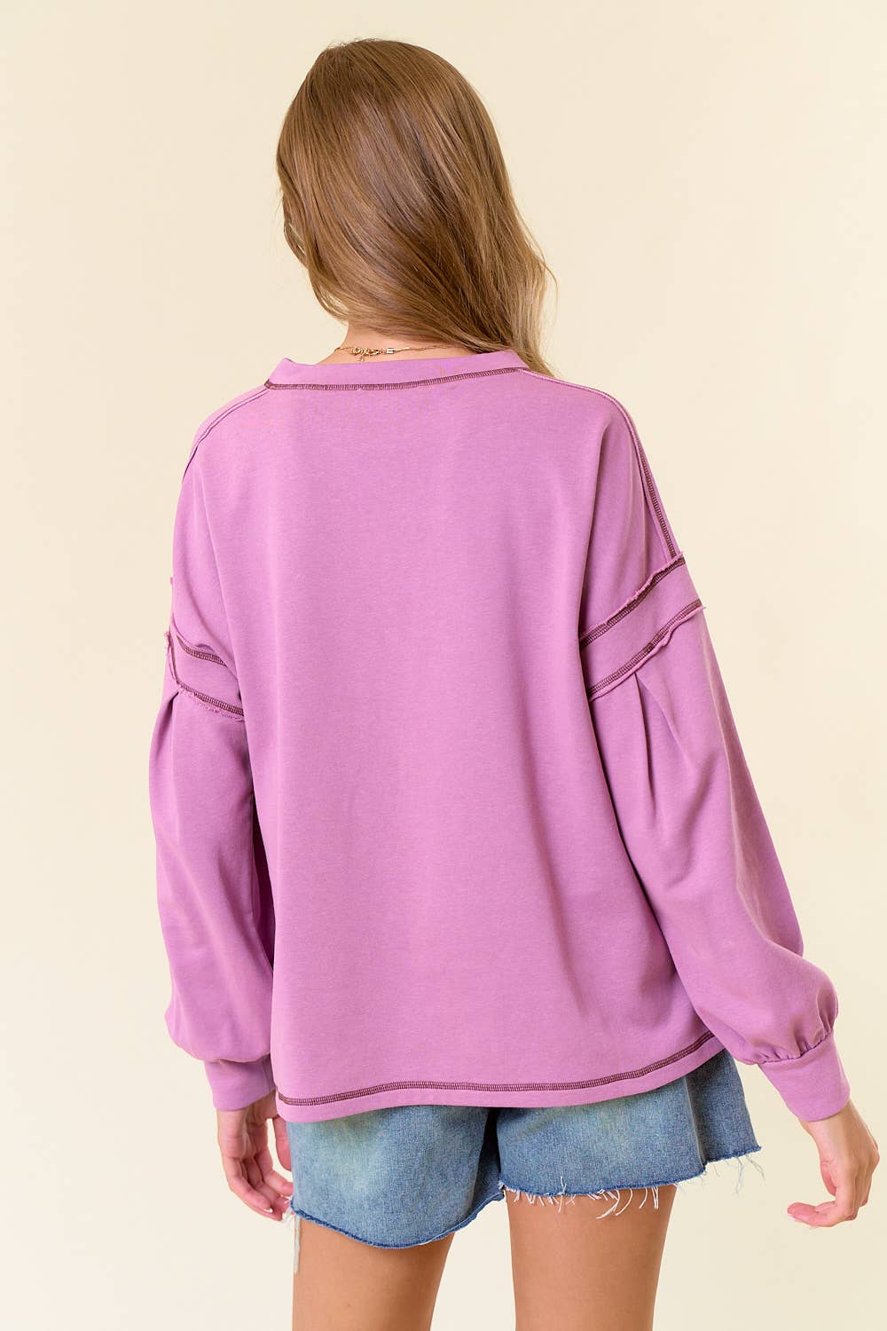 Lilian Long Sleeve: Dusty Lilac
