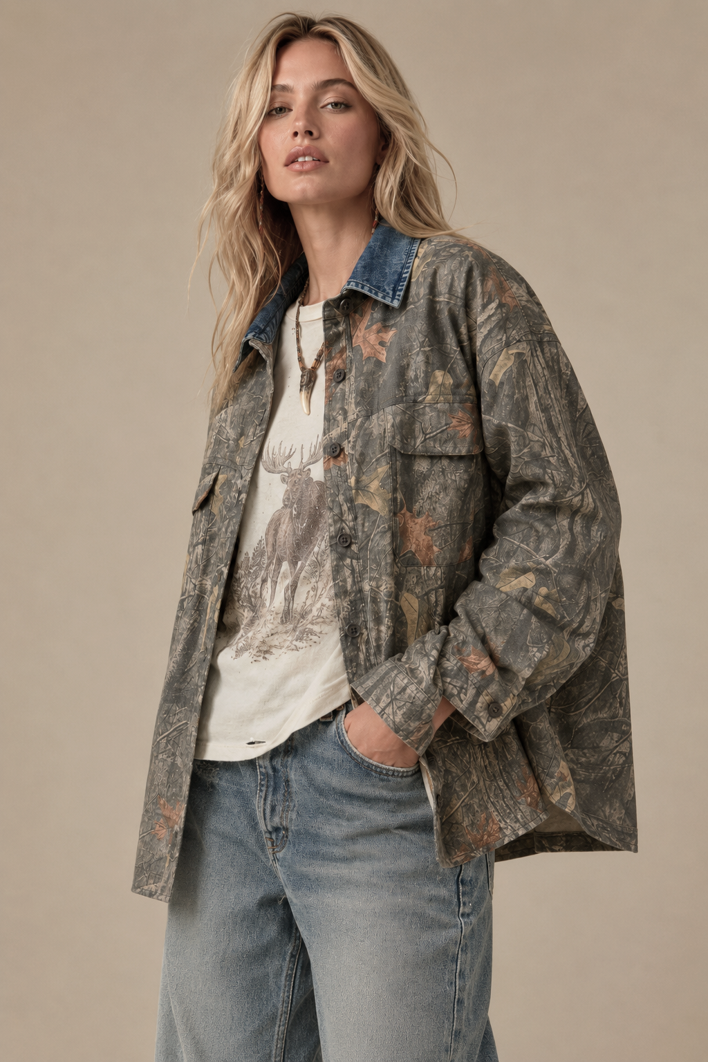 Wilderness Denim Camo Jacket