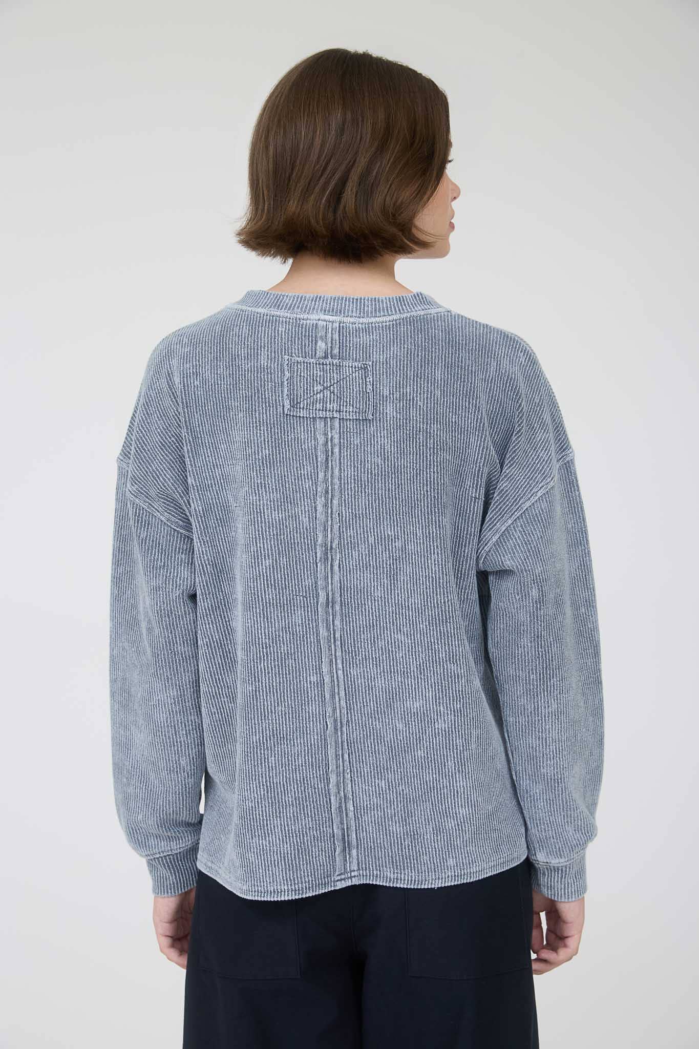 Brynn Pocket Waffle: Denim