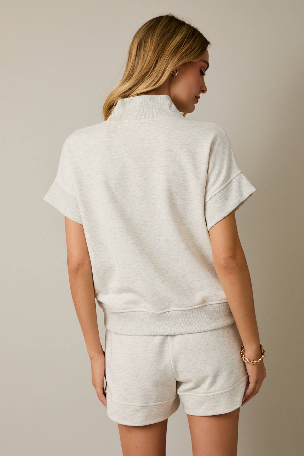 Torie Vneck Zipper Top