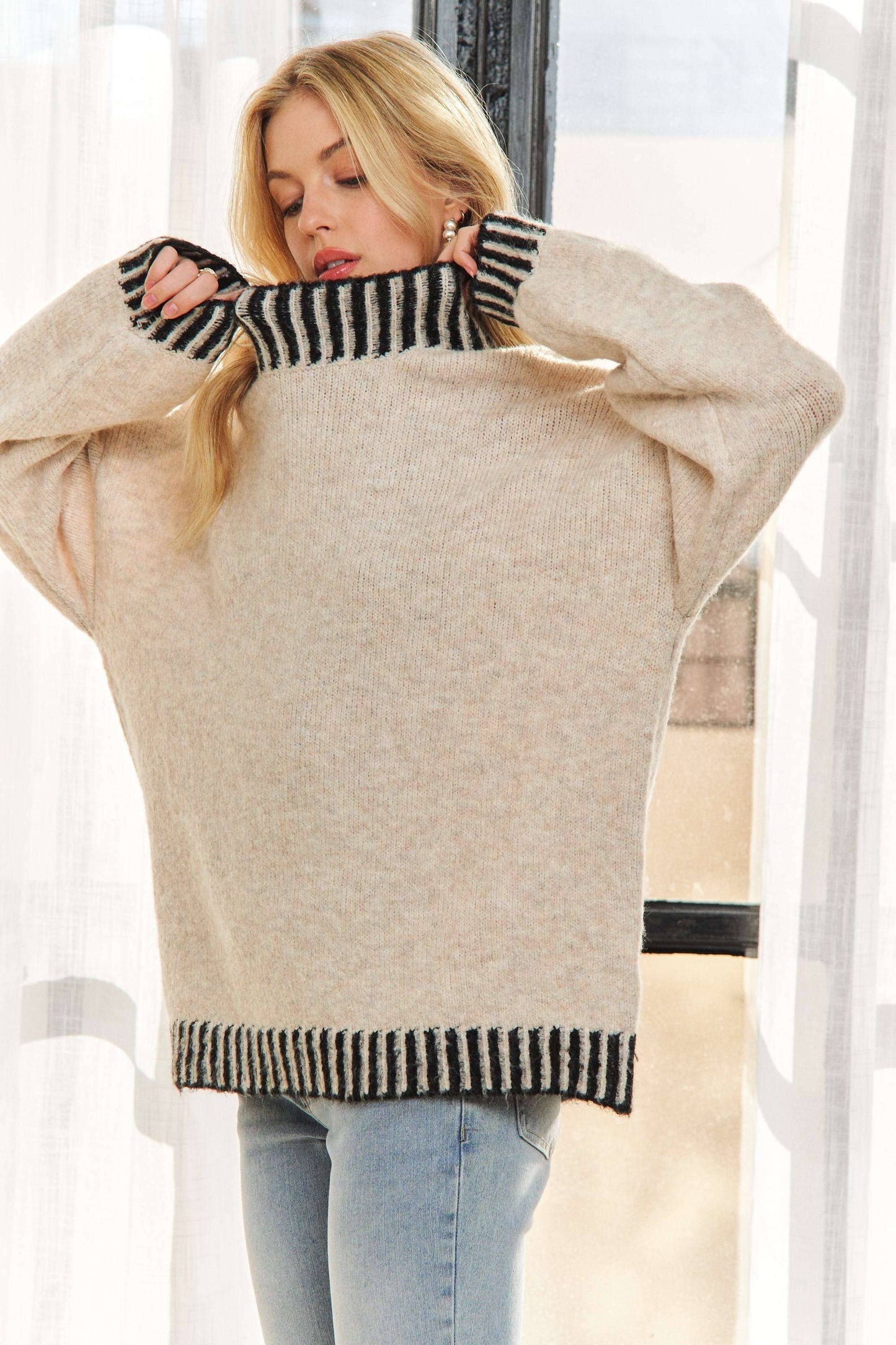 Edge Your Way Out Sweater