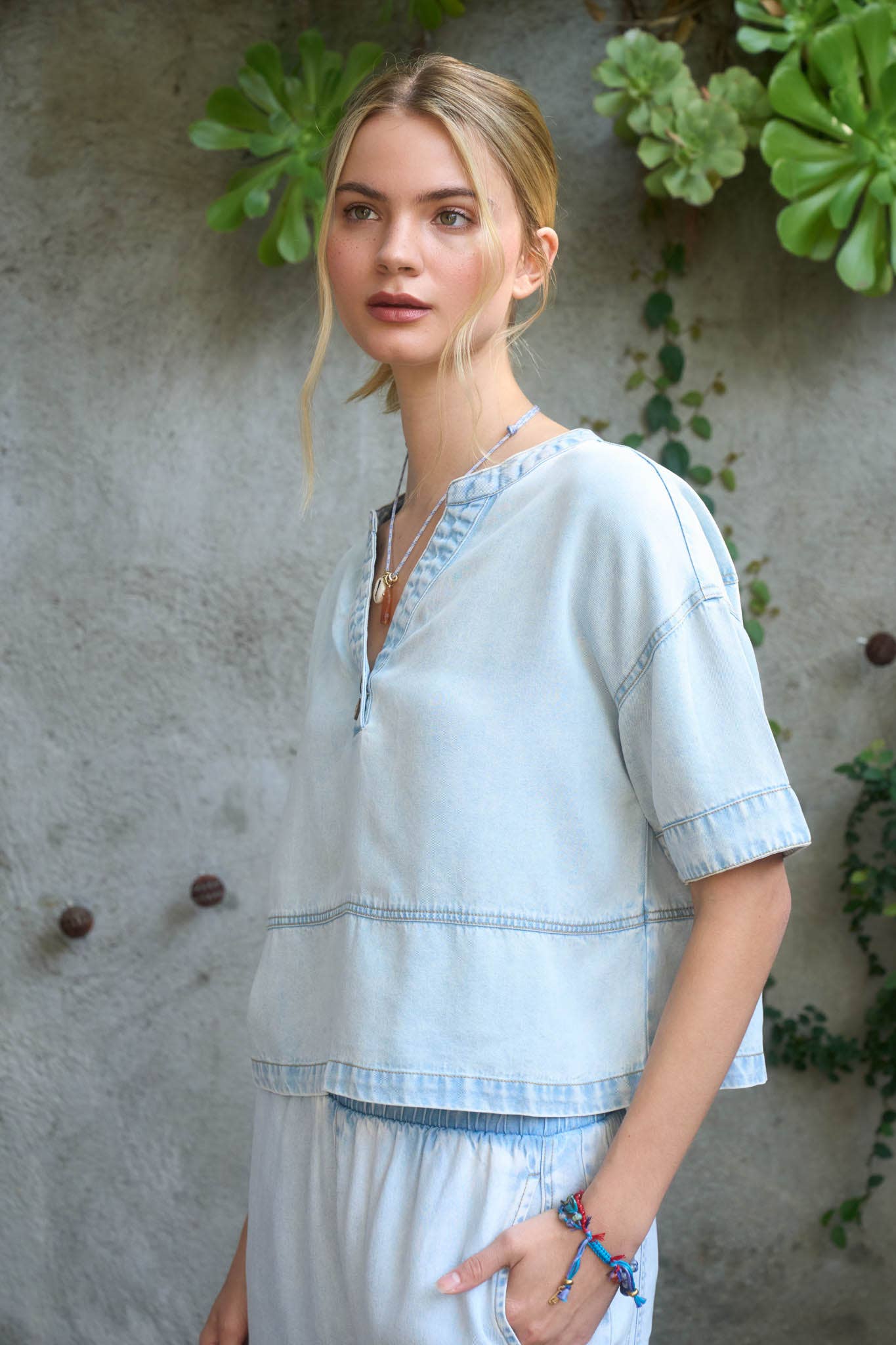 Kam Washed Denim Shirt