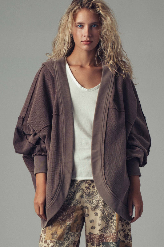 Celia Luxe Hooded Cardigan