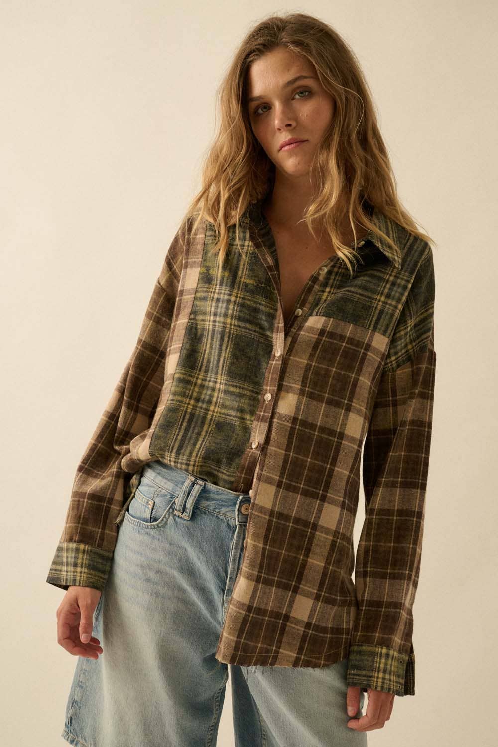 Midnight Plaid Button Up