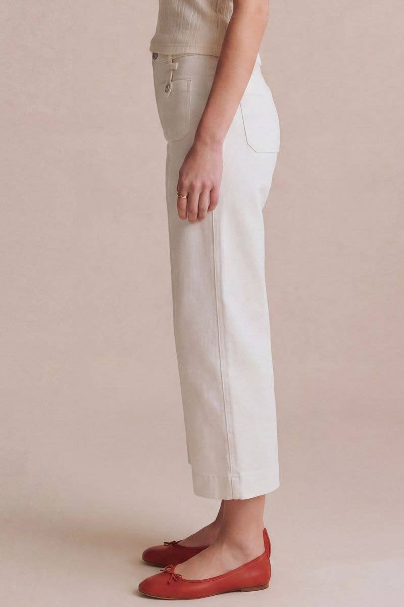 Beck Tummy Control White Denim