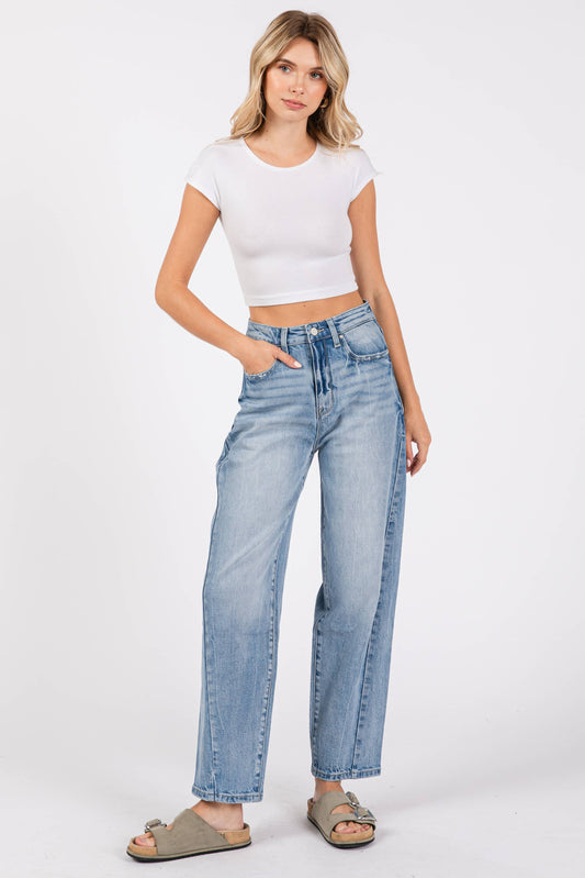 The Sara Barrel Jean