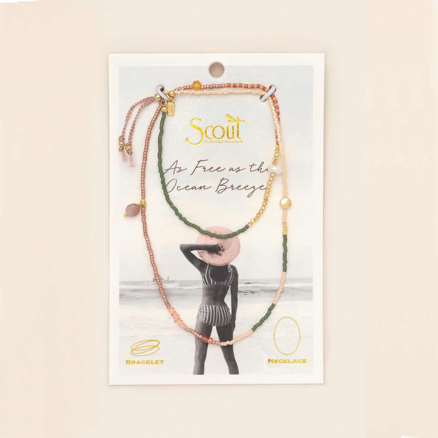 Mixed Media Wrap Bracelet/Necklace - Healing