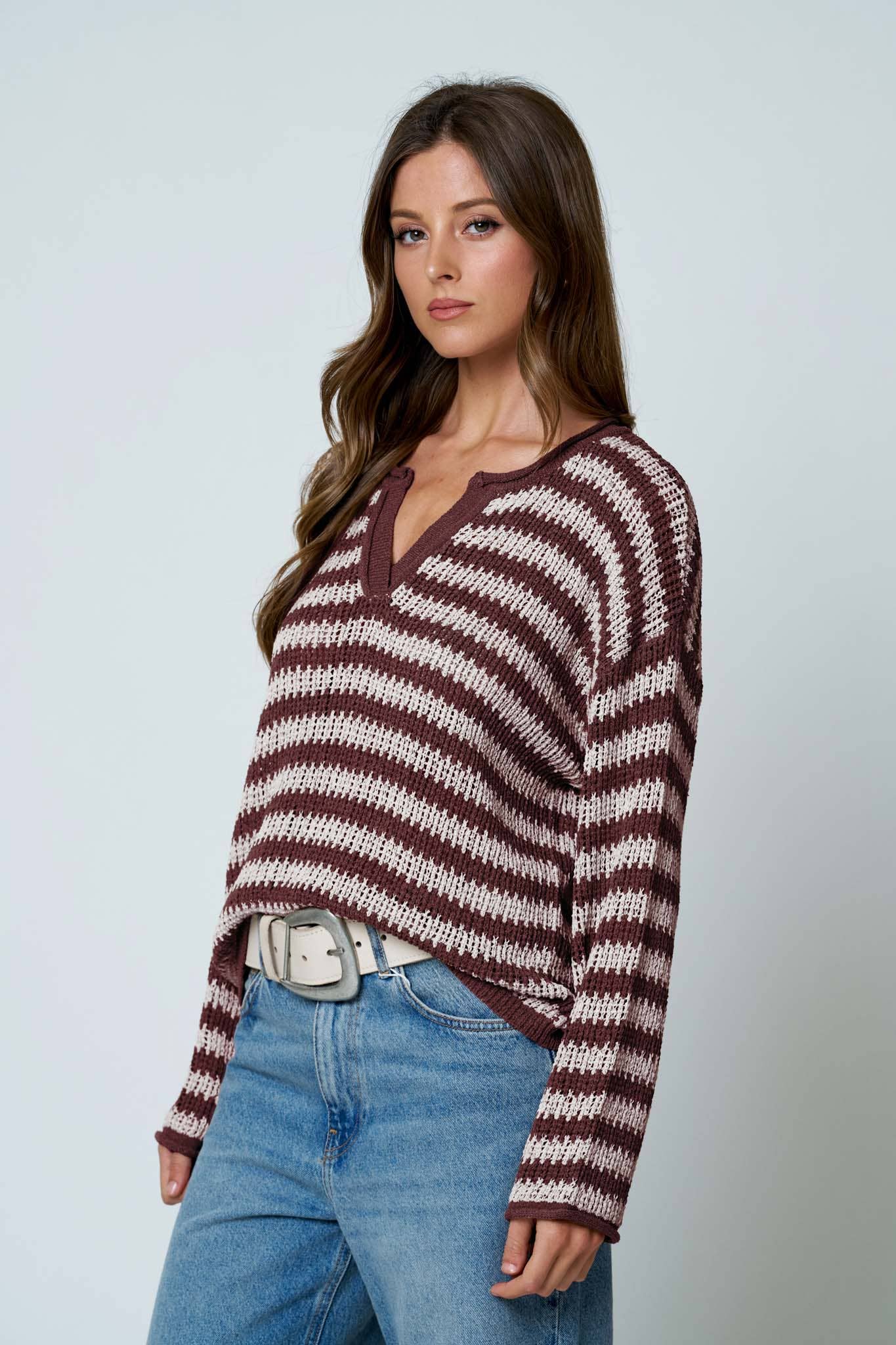 Karina Top: Maroon