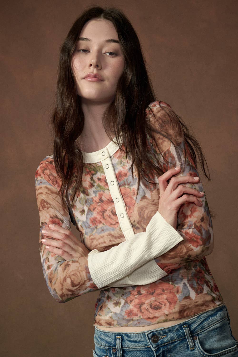 The Rowan Raglan Henley Top
