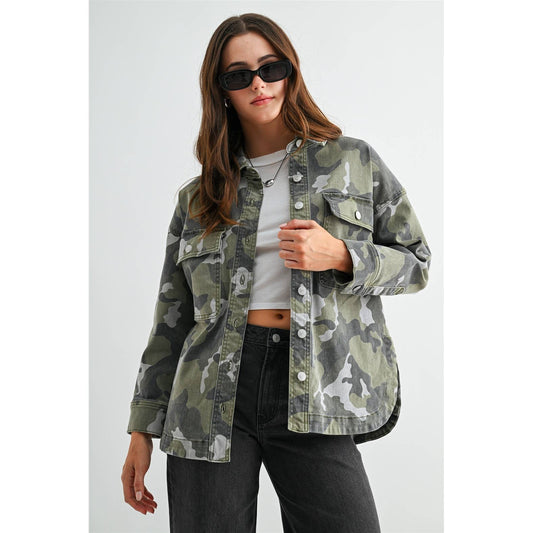 Camden Camo Denim Jacket