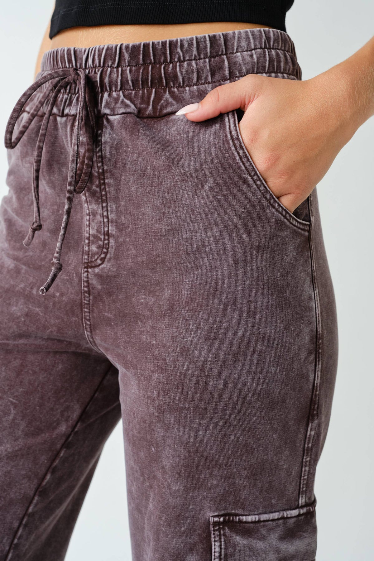 Wilma Cotton Cargo Pants/Coffee