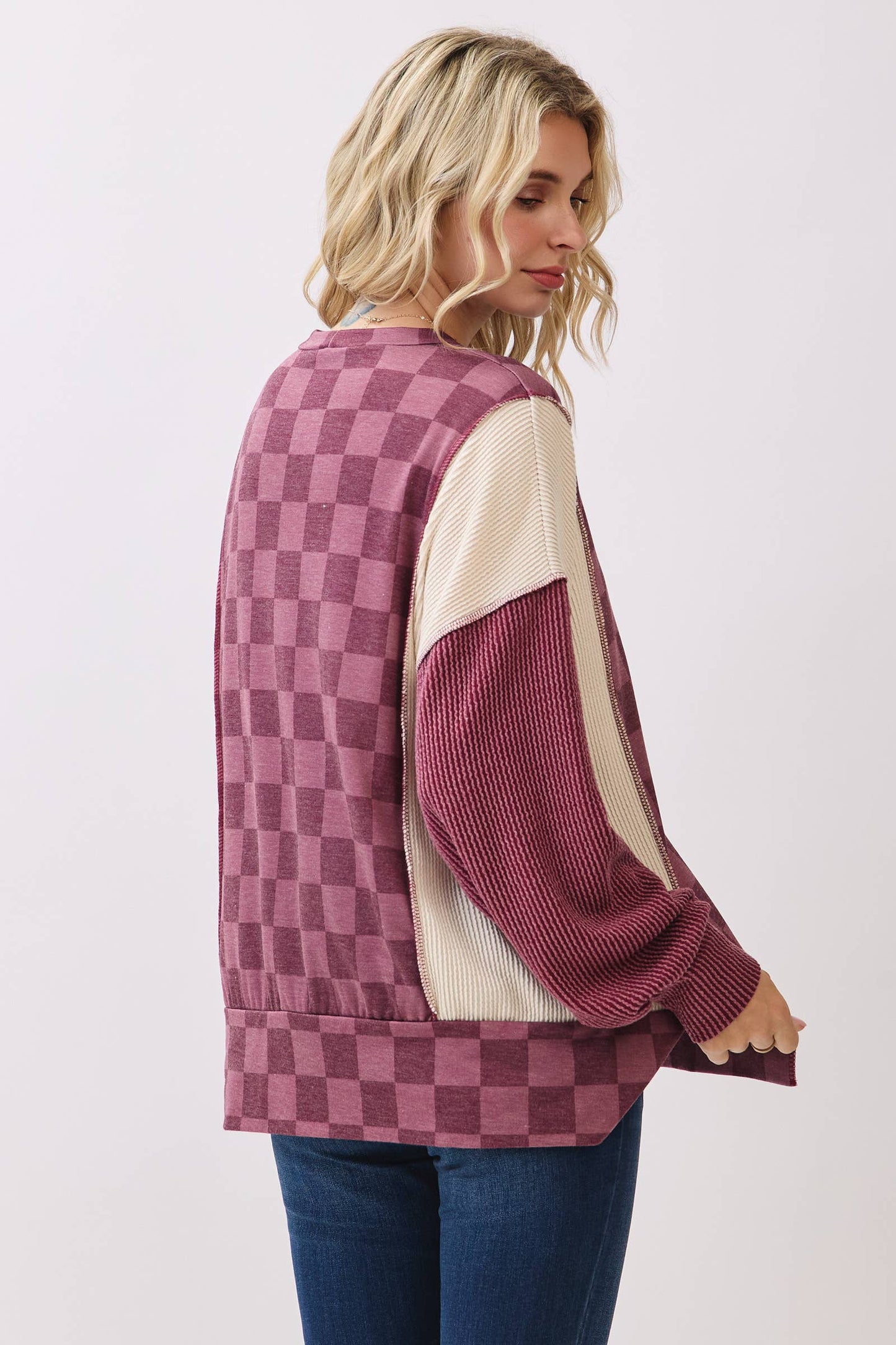 Juniper Checkered: Burgundy