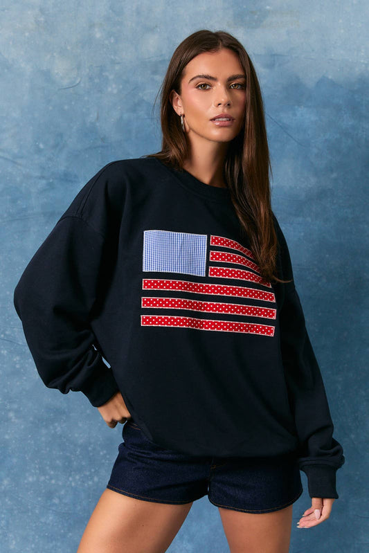 USA Patchwork Sweatshirt