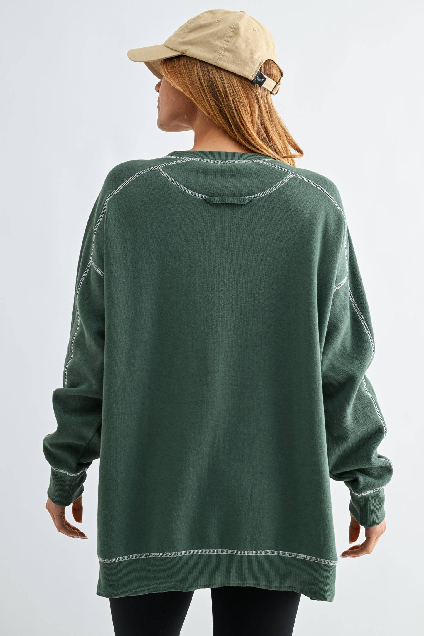 Stitchline Sweatshirt: Eldergreen