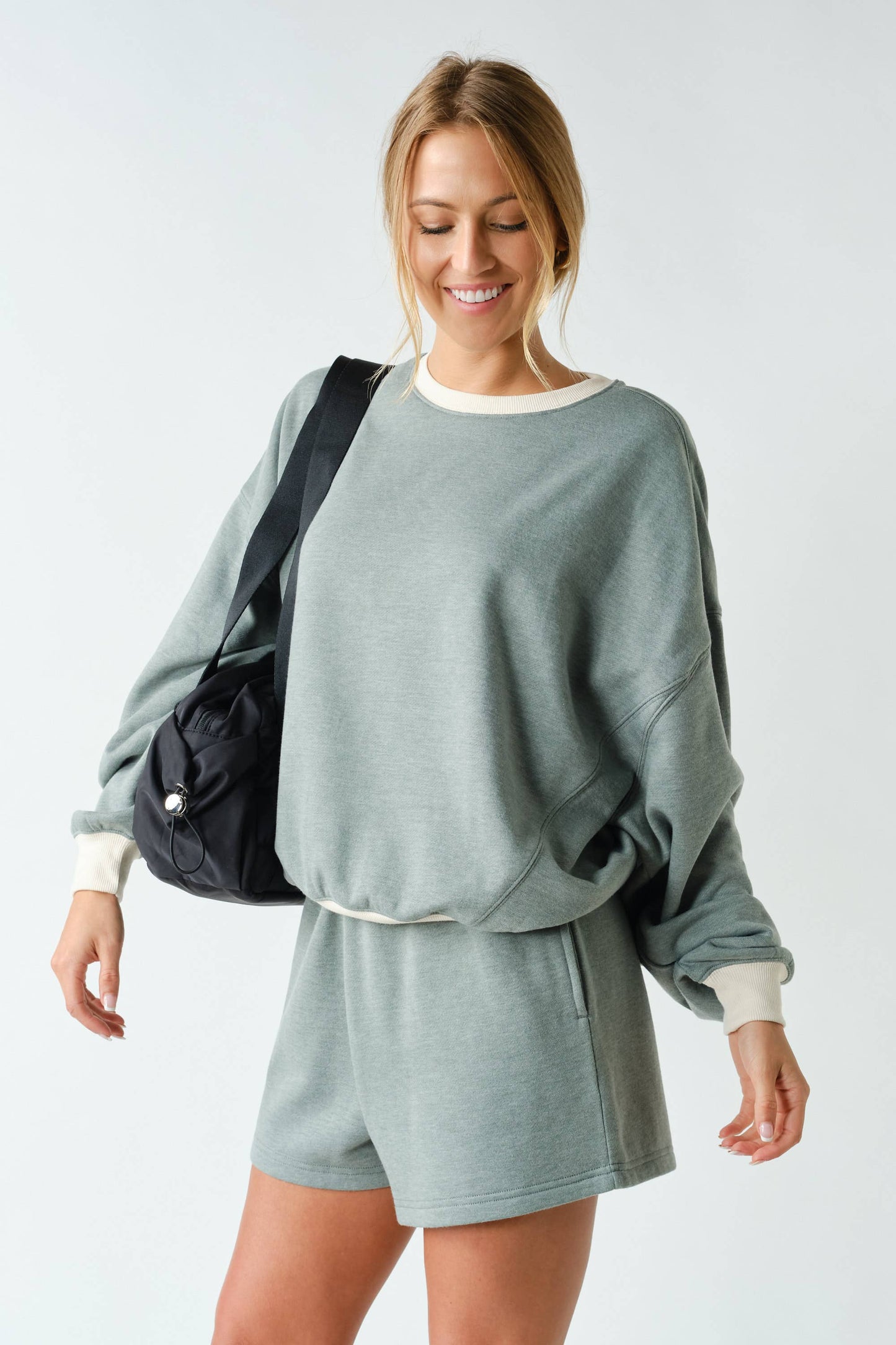 Seaside Crewneck Set: Green