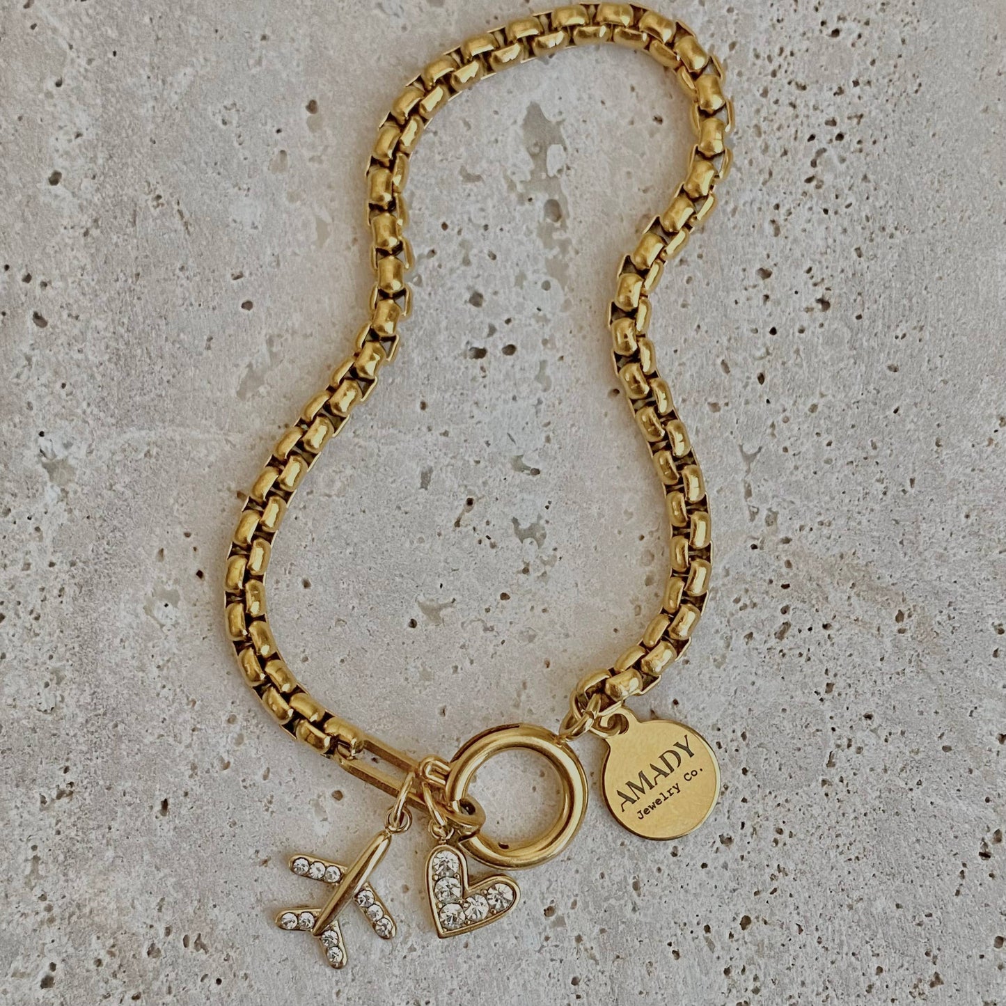 Traveler Box Chain Bracelet