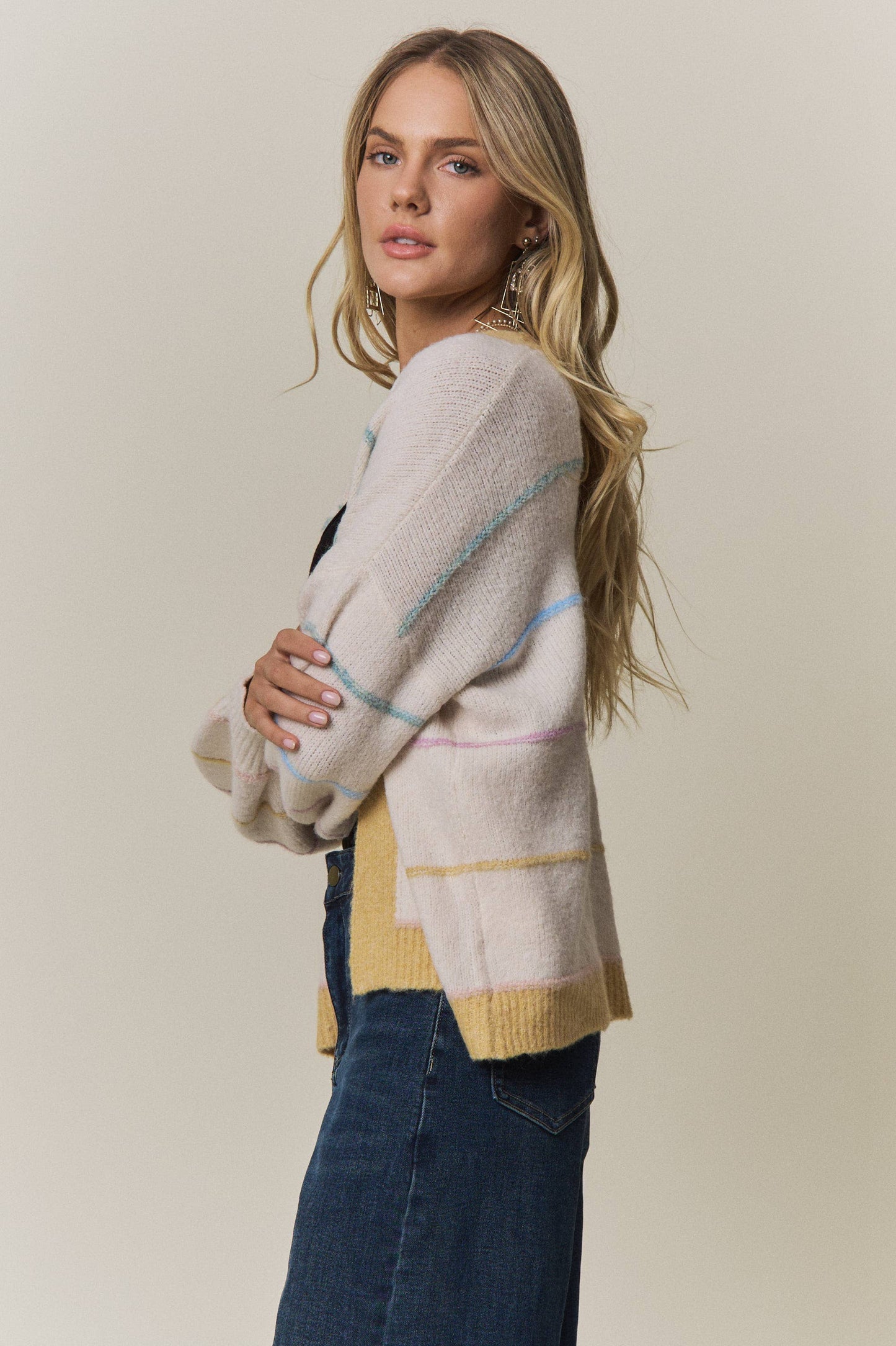 Marta Striped Cardigan