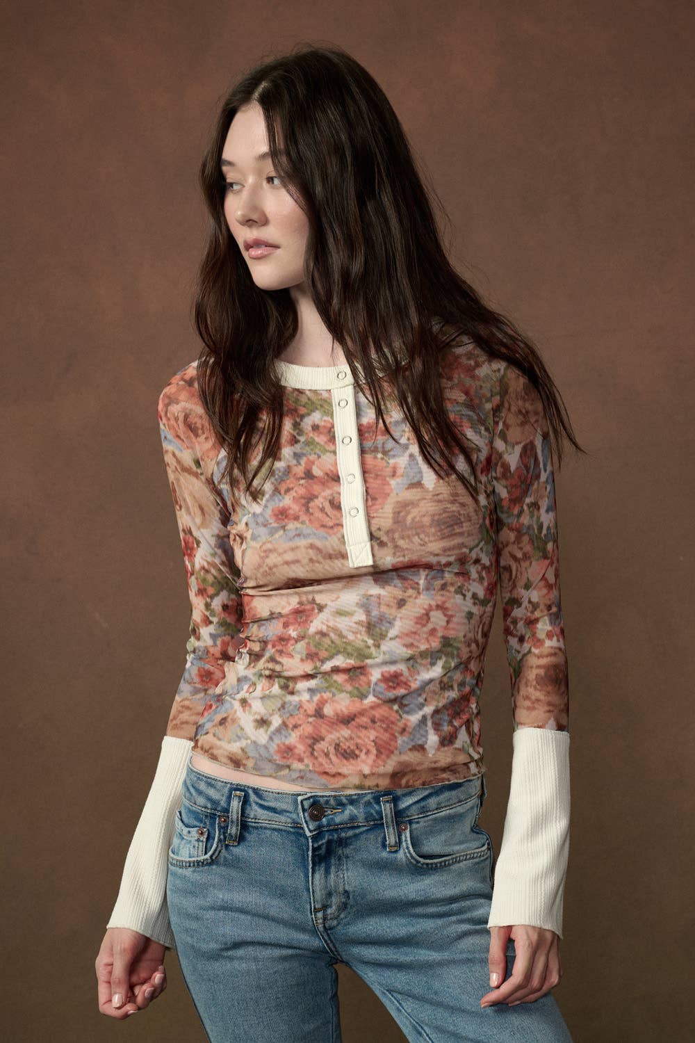 The Rowan Raglan Henley Top