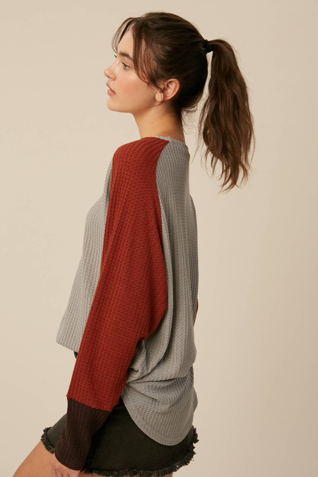 Tiana Waffle Long Sleeve