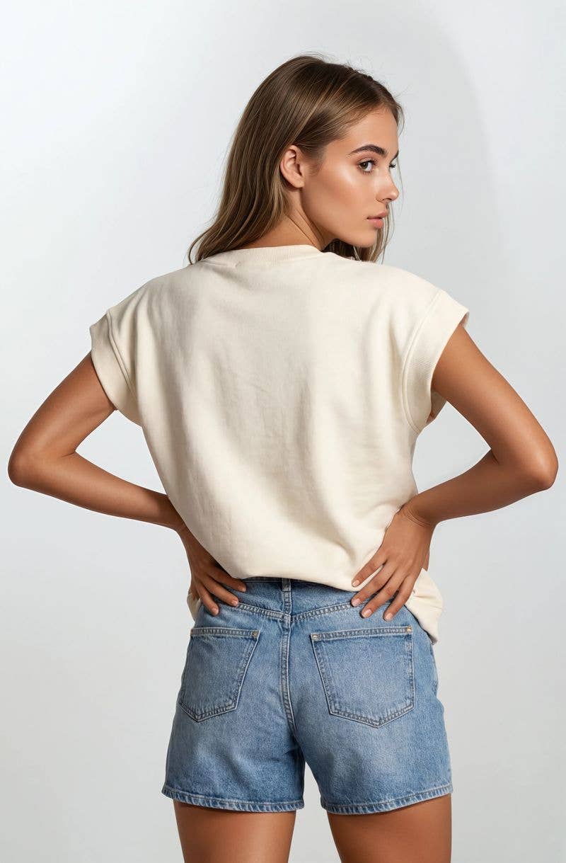 Rosie Floral Top: BUTTER
