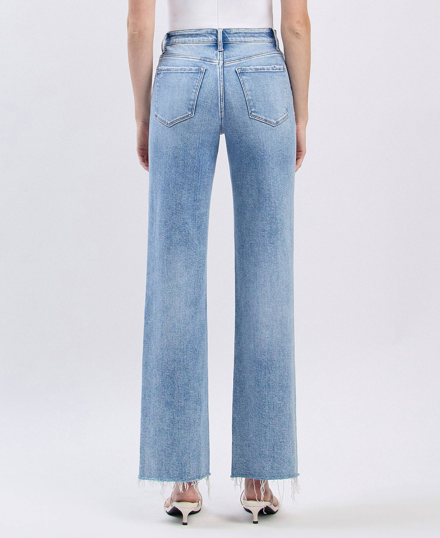 Arden High Rise Distressed Denim