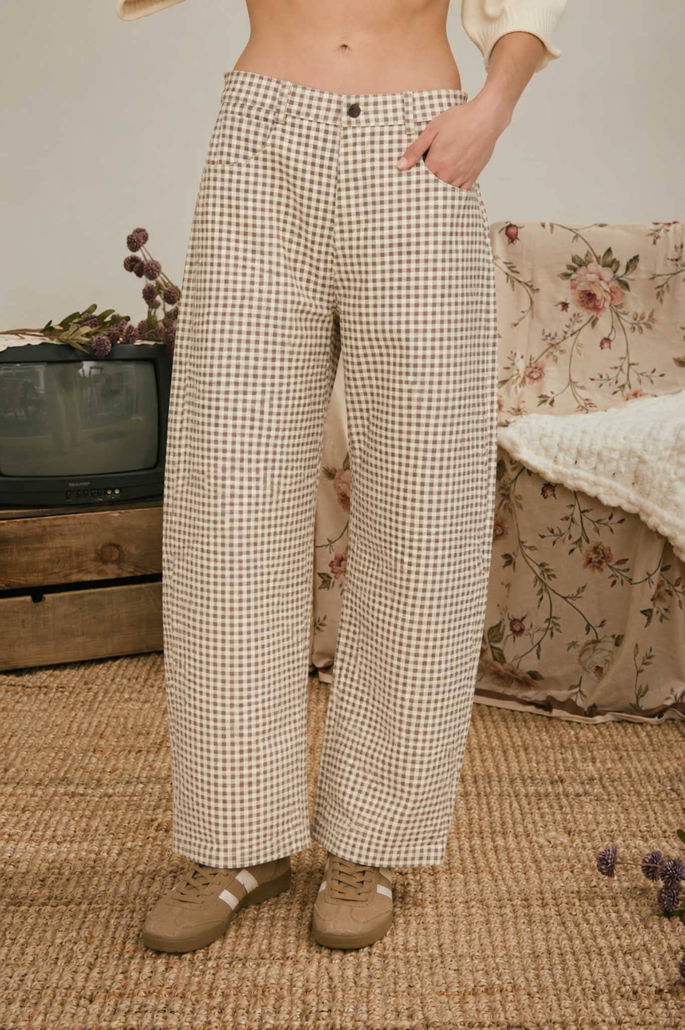 Marlee Plaid Denim: Midrise