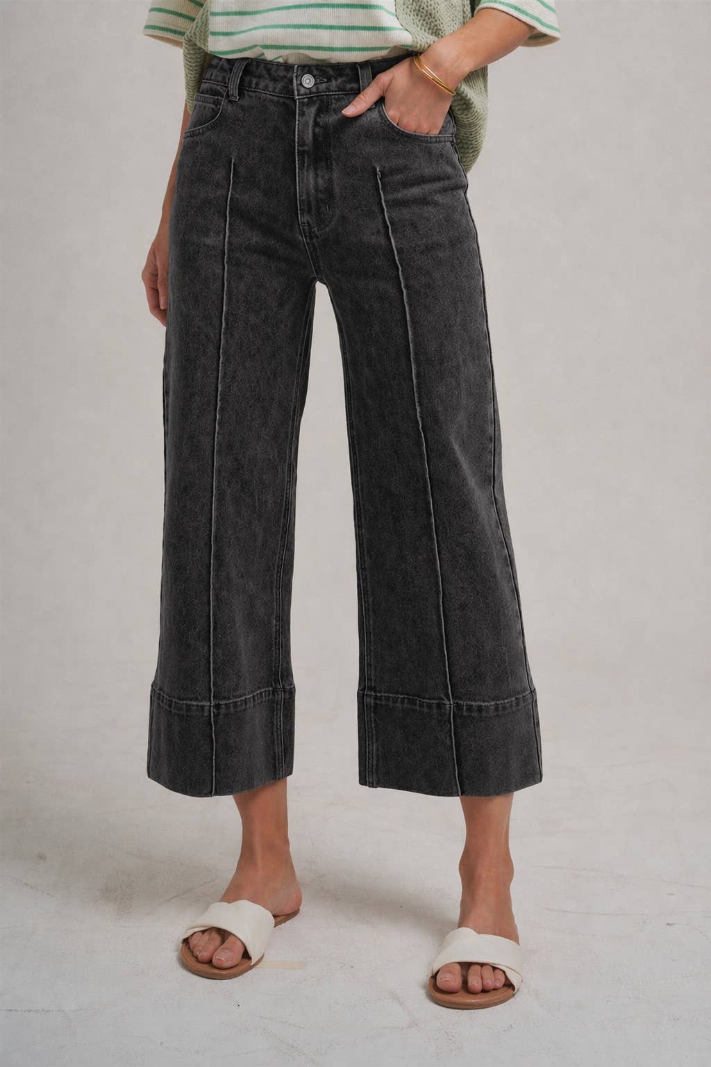 Rachel Mid-rise Wide Leg/Black