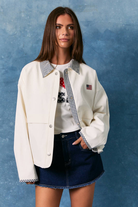 Americana Gingham Jacket