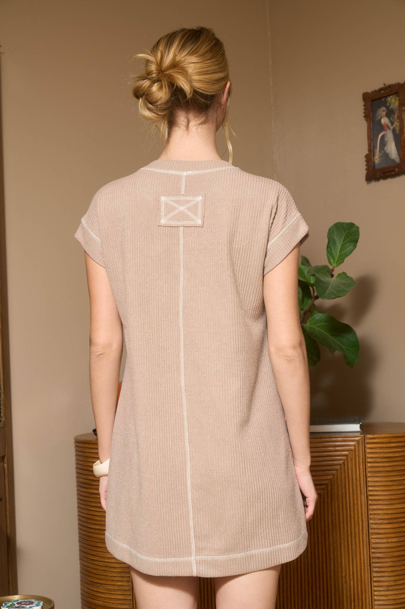 The Mira T-Shirt Dress: Mocha