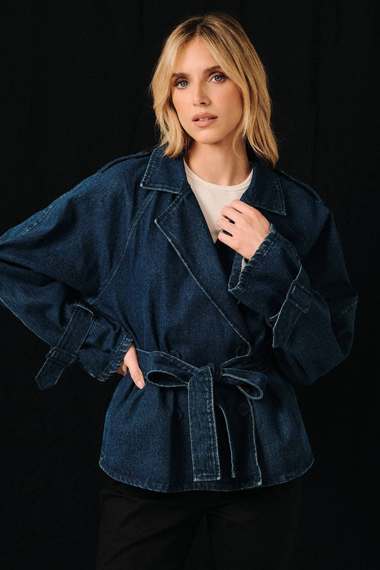 Callie Denim Trench