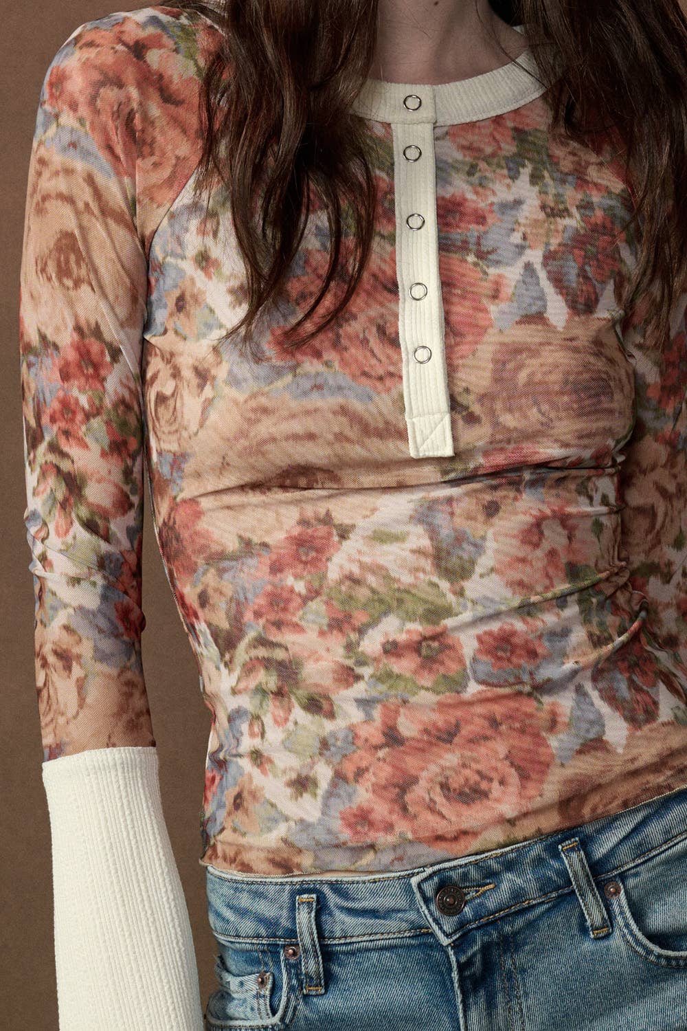 The Rowan Raglan Henley Top